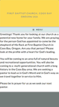Mobile Screenshot of firstbaptistcoosbay.com